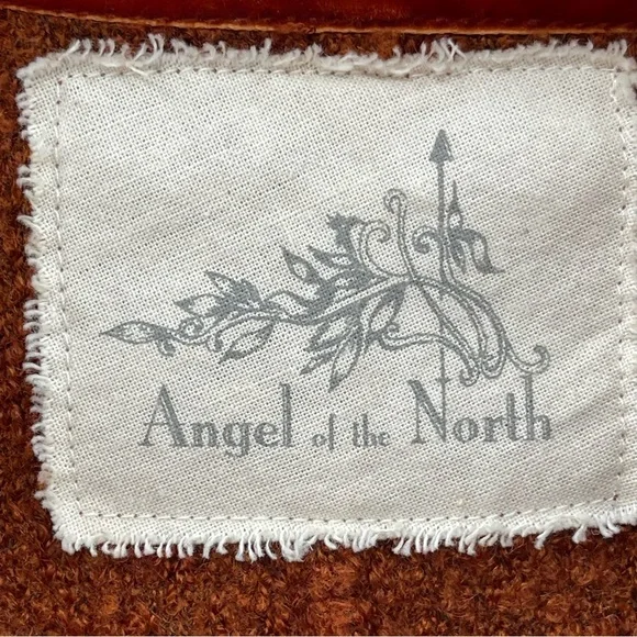 Anthropologie Angel of the North Earthy Brown Cowl Neck Tunic Style Sweater L - Picture 8 of 11